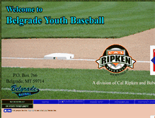 Tablet Screenshot of belgradebaseball.org